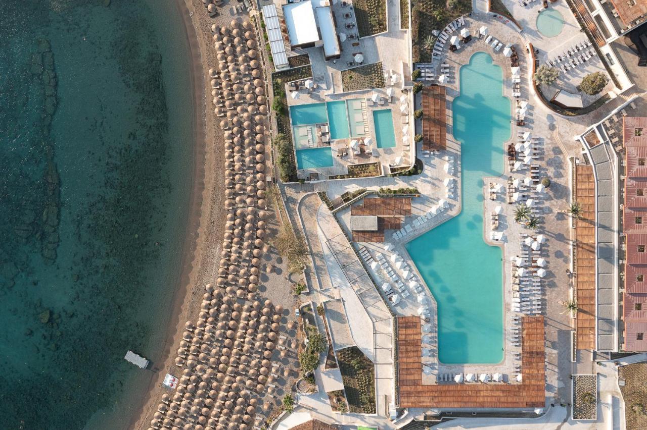Helea Lifestyle Beach Resort Kallithéa 외부 사진 Aerial view of the hotel
