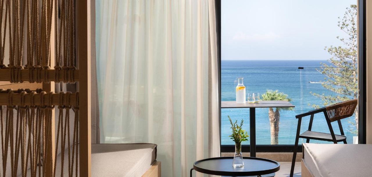 Helea Lifestyle Beach Resort Kallithéa 외부 사진 Sea view from a room at the hotel