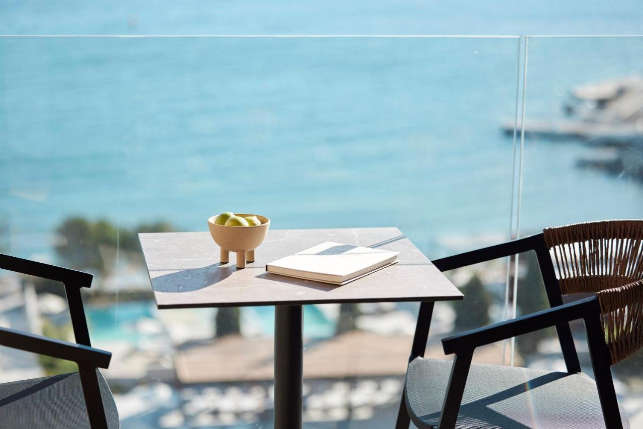 Helea Lifestyle Beach Resort Kallithéa 외부 사진 View from the balcony of a suite