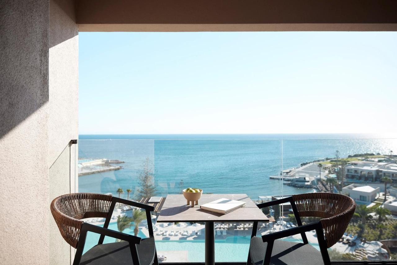 Helea Lifestyle Beach Resort Kallithéa 외부 사진 View from the balcony of a suite