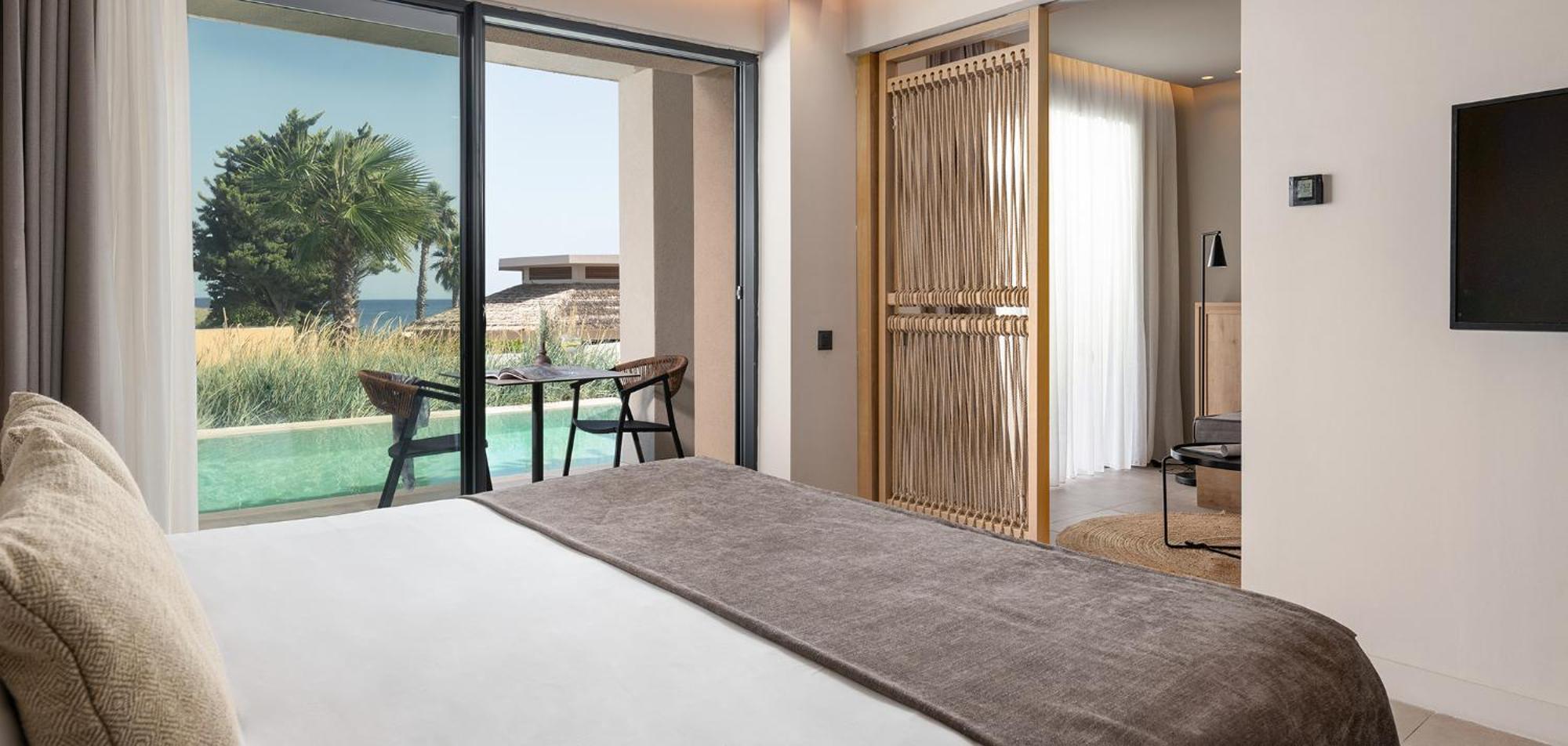 Helea Lifestyle Beach Resort Kallithéa 외부 사진 A room at the hotel