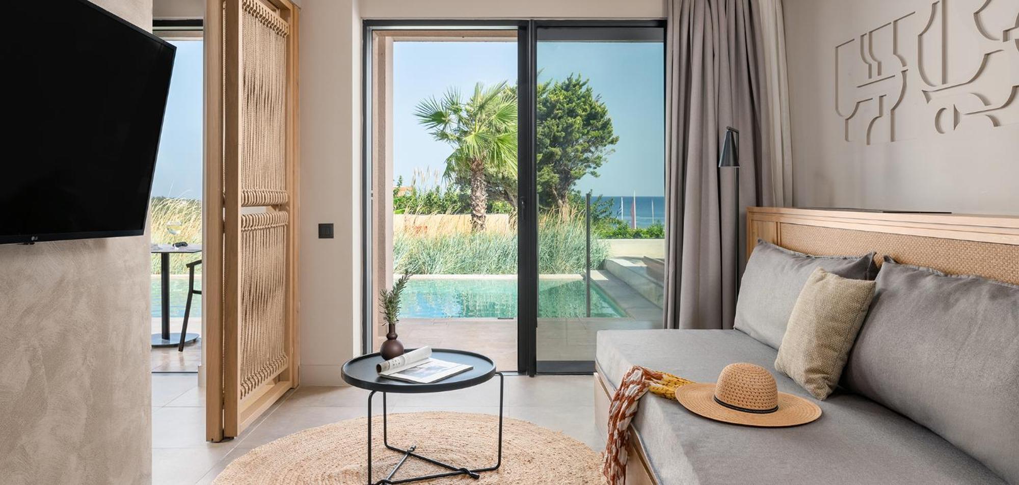 Helea Lifestyle Beach Resort Kallithéa 외부 사진 A room at the hotel